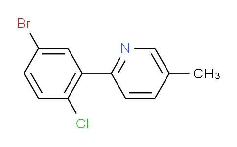2-(5-Bromo-2-chlorophenyl)-5-methylpyridine