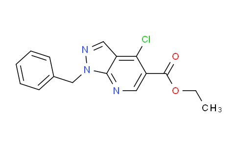 Ethyl 1-benzyl-4-chloro-1H-pyrazolo[3,4-b]pyridine-5-carboxylate