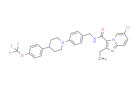 AM248192 | 1334719-95-7 | 6-Chloro-2-ethyl-n-(4-(4-(4-(trifluoromethoxy)phenyl)piperidin-1-yl)benzyl)imidazo[1,2-a]pyridine-3-carboxamide
