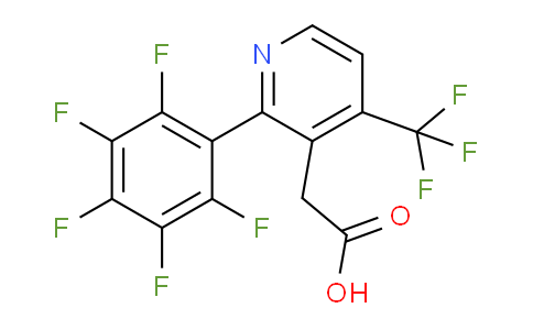 2-(Perfluorophenyl)-4-(trifluoromethyl)pyridine-3-acetic acid