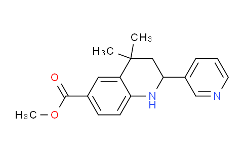 Methyl 4,4-dimethyl-2-(pyridin-3-yl)-1,2,3,4-tetrahydroquinoline-6-carboxylate