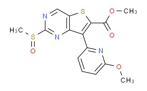 AM248255 | 1462949-96-7 | Methyl 7-(6-methoxypyridin-2-yl)-2-(methylsulfinyl)thieno[3,2-d]pyrimidine-6-carboxylate