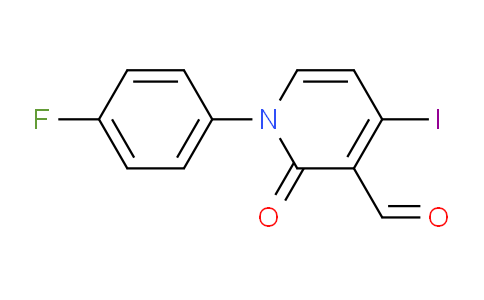 1-(4-Fluorophenyl)-4-iodo-2-oxo-1,2-dihydropyridine-3-carbaldehyde