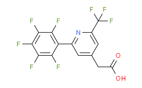 2-(Perfluorophenyl)-6-(trifluoromethyl)pyridine-4-acetic acid