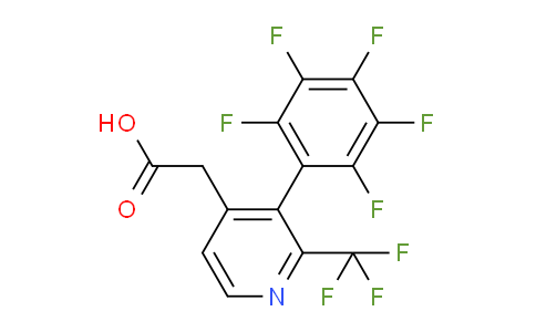 3-(Perfluorophenyl)-2-(trifluoromethyl)pyridine-4-acetic acid