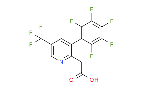 3-(Perfluorophenyl)-5-(trifluoromethyl)pyridine-2-acetic acid