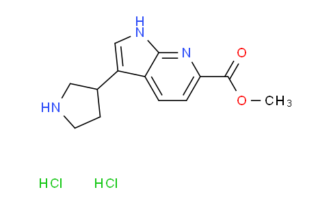Methyl 3-(pyrrolidin-3-yl)-1H-pyrrolo[2,3-b]pyridine-6-carboxylate dihydrochloride
