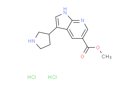 Methyl 3-(pyrrolidin-3-yl)-1H-pyrrolo[2,3-b]pyridine-5-carboxylate dihydrochloride