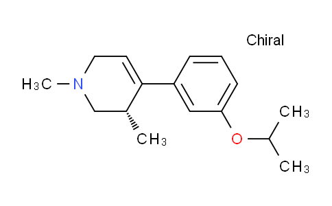 Pyridine, 1,2,3,6-tetrahydro-1,3-dimethyl-4-[3-(1-methylethoxy)phenyl]-, (3s)-