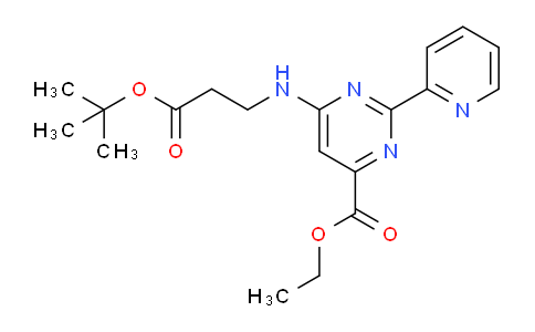 Ethyl 6-((3-(tert-butoxy)-3-oxopropyl)amino)-2-(pyridin-2-yl)pyrimidine-4-carboxylate
