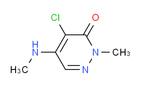 4-Chloro-2-methyl-5-(methylamino)pyridazin-3(2h)-one