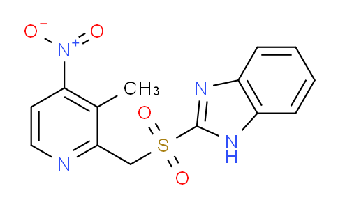 2-(((3-Methyl-4-nitropyridin-2-yl)methyl)sulfonyl)-1H-benzo[d]imidazole
