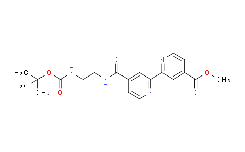 AM248457 | 1222184-96-4 | Methyl 4'-((2-((tert-butoxycarbonyl)amino)ethyl)carbamoyl)-[2,2'-bipyridine]-4-carboxylate