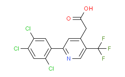 2-(2,4,5-Trichlorophenyl)-5-(trifluoromethyl)pyridine-4-acetic acid