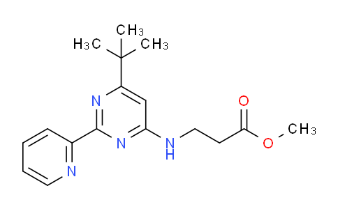 AM248470 | 1373423-22-3 | Methyl 3-((6-(tert-butyl)-2-(pyridin-2-yl)pyrimidin-4-yl)amino)propanoate