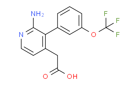 2-Amino-3-(3-(trifluoromethoxy)phenyl)pyridine-4-acetic acid