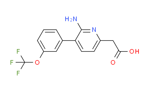 2-Amino-3-(3-(trifluoromethoxy)phenyl)pyridine-6-acetic acid