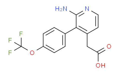 2-Amino-3-(4-(trifluoromethoxy)phenyl)pyridine-4-acetic acid
