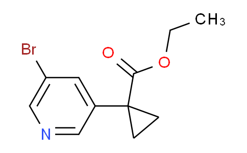 Ethyl 1-(5-bromopyridin-3-yl)cyclopropanecarboxylate
