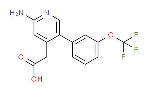 2-Amino-5-(3-(trifluoromethoxy)phenyl)pyridine-4-acetic acid