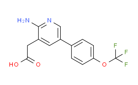 2-Amino-5-(4-(trifluoromethoxy)phenyl)pyridine-3-acetic acid