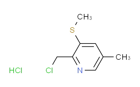 2-(Chloromethyl)-5-methyl-3-(methylthio)pyridine hydrochloride