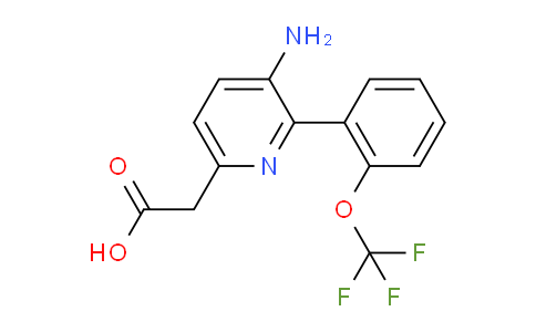 AM24863 | 1261503-29-0 | 3-Amino-2-(2-(trifluoromethoxy)phenyl)pyridine-6-acetic acid