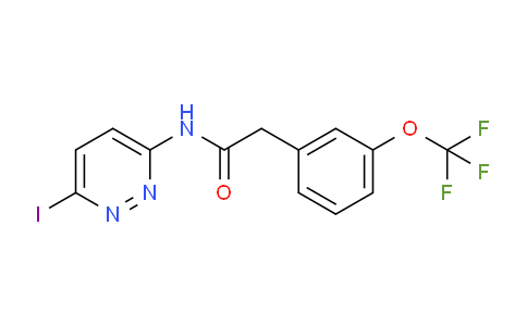 N-(6-iodo-pyridazin-3-yl)-2-(3-trifluoromethoxy-phenyl)-acetamide
