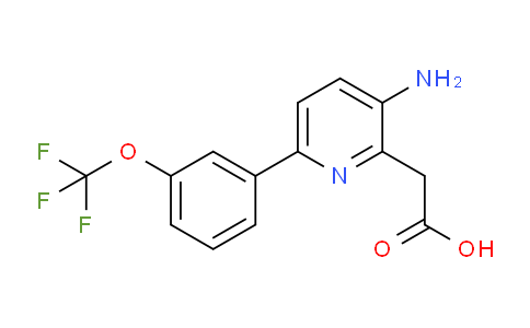 AM24874 | 1261587-72-7 | 3-Amino-6-(3-(trifluoromethoxy)phenyl)pyridine-2-acetic acid