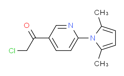 2-Chloro-1-(6-(2,5-dimethyl-1h-pyrrol-1-yl)pyridin-3-yl)ethanone
