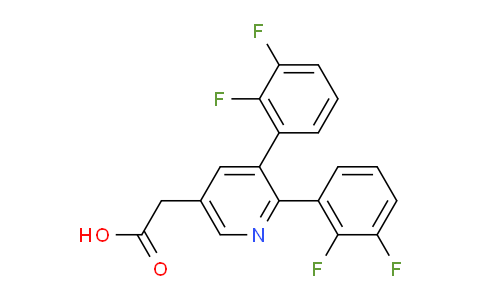 3,2-Bis(2,3-difluorophenyl)pyridine-5-acetic acid