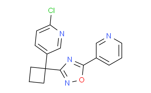 AM248970 | 1369513-94-9 | 3-(1-(6-Chloropyridin-3-yl)cyclobutyl)-5-(pyridin-3-yl)-1,2,4-oxadiazole