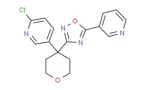 AM248971 | 1369513-99-4 | 3-(4-(6-Chloropyridin-3-yl)tetrahydro-2h-pyran-4-yl)-5-(pyridin-3-yl)-1,2,4-oxadiazole