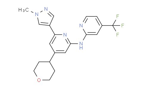 6-(1-Methyl-1h-pyrazol-4-yl)-4-(tetrahydro-2h-pyran-4-yl)-n-(4-(trifluoromethyl)pyridin-2-yl)pyridin-2-amine