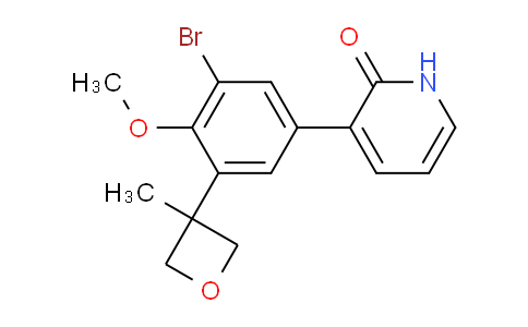 AM249000 | 1467669-22-2 | 3-(3-Bromo-4-methoxy-5-(3-methyloxetan-3-yl)phenyl)pyridin-2(1h)-one