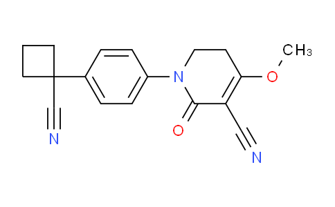 AM249020 | 1236409-75-8 | 1-(4-(1-Cyanocyclobutyl)phenyl)-4-methoxy-2-oxo-1,2,5,6-tetrahydropyridine-3-carbonitrile