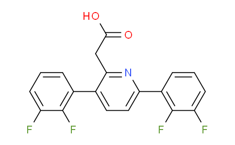 3,6-Bis(2,3-difluorophenyl)pyridine-2-acetic acid