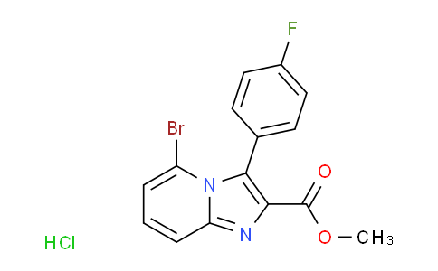 Methyl 5-bromo-3-(4-fluorophenyl)imidazo[1,2-a]pyridine-2-carboxylate hydrochloride