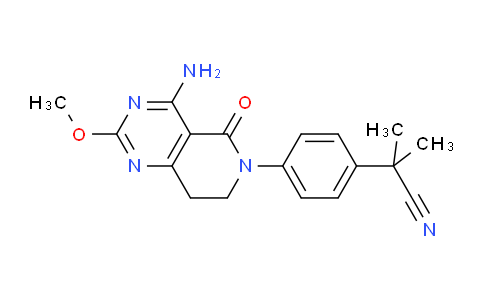 AM249090 | 1236408-29-9 | 2-(4-(4-Amino-2-methoxy-5-oxo-7,8-dihydropyrido[4,3-d]pyrimidin-6(5h)-yl)phenyl)-2-methylpropanenitrile