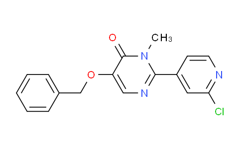 5-(Benzyloxy)-2-(2-chloropyridin-4-yl)-3-methylpyrimidin-4(3h)-one