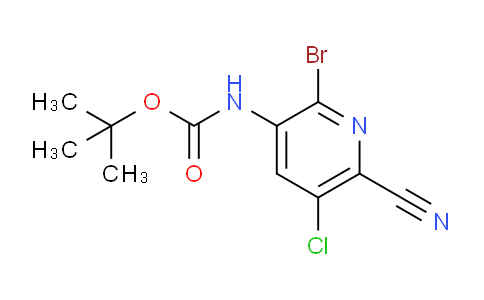 Tert-butyl (2-bromo-5-chloro-6-cyanopyridin-3-yl)carbamate