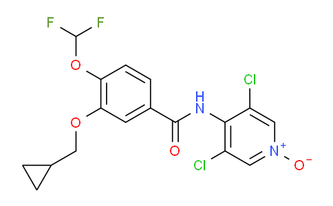 3,5-Dichloro-4-(3-(cyclopropylmethoxy)-4-(difluoromethoxy)benzamido)pyridine1-oxide