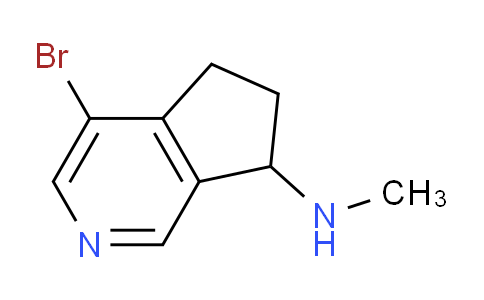 4-Bromo-n-methyl-6,7-dihydro-5h-cyclopenta[c]pyridin-7-amine