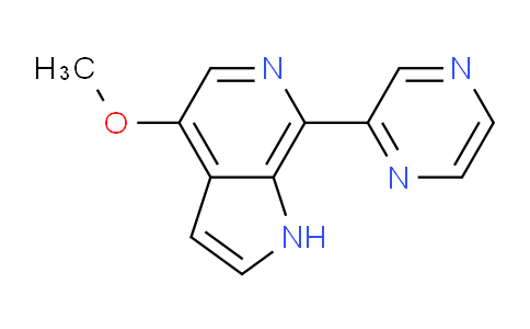 4-Methoxy-7-(pyrazin-2-yl)-1H-pyrrolo[2,3-c]pyridine