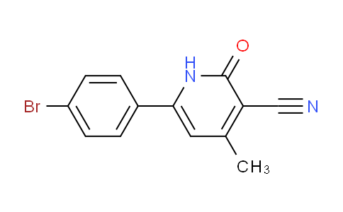 6-(4-Bromophenyl)-4-methyl-2-oxo-1,2-dihydropyridine-3-carbonitrile