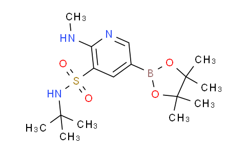 (5-(N-(Tert-butyl)sulfamoyl)-6-(methylamino)pyridin-3-yl)boronic acid pinacol ester