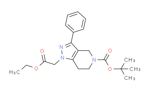 Tert-butyl 1-(2-ethoxy-2-oxoethyl)-3-phenyl-6,7-dihydro-1H-pyrazolo[4,3-c]pyridine-5(4h)-carboxylate