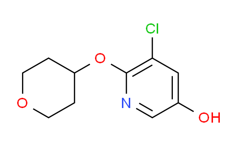 5-Chloro-6-((tetrahydro-2h-pyran-4-yl)oxy)pyridin-3-ol