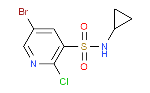 5-Bromo-2-chloro-n-cyclopropylpyridine-3-sulfonamide