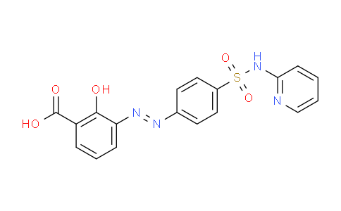 2-Hydroxy-3-((4-(N-(pyridin-2-yl)sulfamoyl)phenyl)diazenyl)benzoic acid
